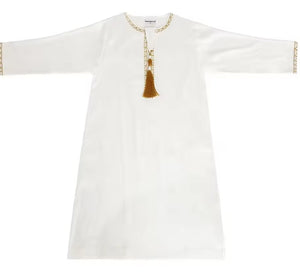 Enfants musulmans de l’Aïd Abaya Ramadan Jubba Prière Thobe Garçons Enfants Abayas Islam Robe longue Kaftan Dubaï Frange arabe Dishdasha