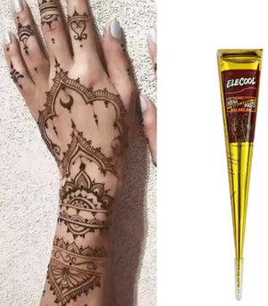 Pâte de tatouage flash temporaire naturel, henné noir, arts de la peinture Linge, cônes de poulet, crème de tatouage sexy, mode de mariage indien