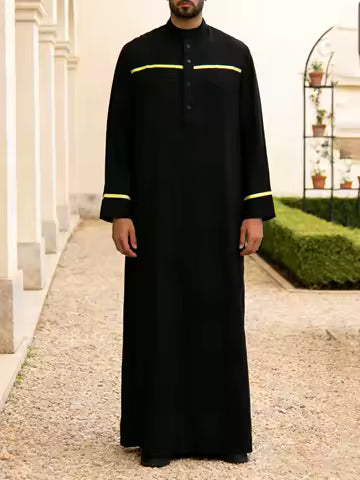 Djellaba Marocaine Homme Noire - Broderies Dorées (Copie)