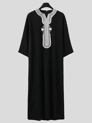 Djellaba Marocaine Homme Noire - Broderies Dorées (Copie)