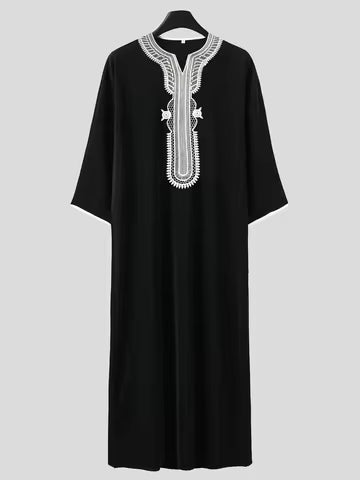 Djellaba Marocaine Homme Noire - Broderies Dorées (Copie)