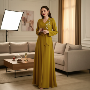 Abaya Maxi Robe Perlée